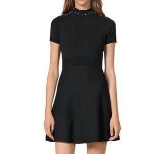 Sandro Paris Liora Knit Dress in Black - Size 1/S